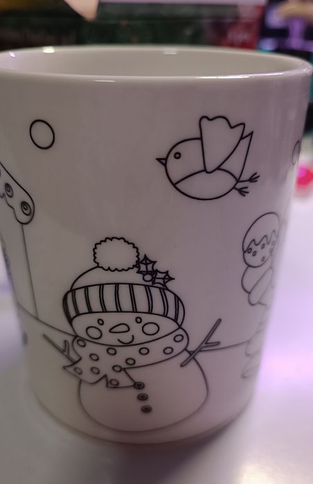 Різдвяний набір. Новорічна. Кружка - розмальовка , чашка - розмальовка