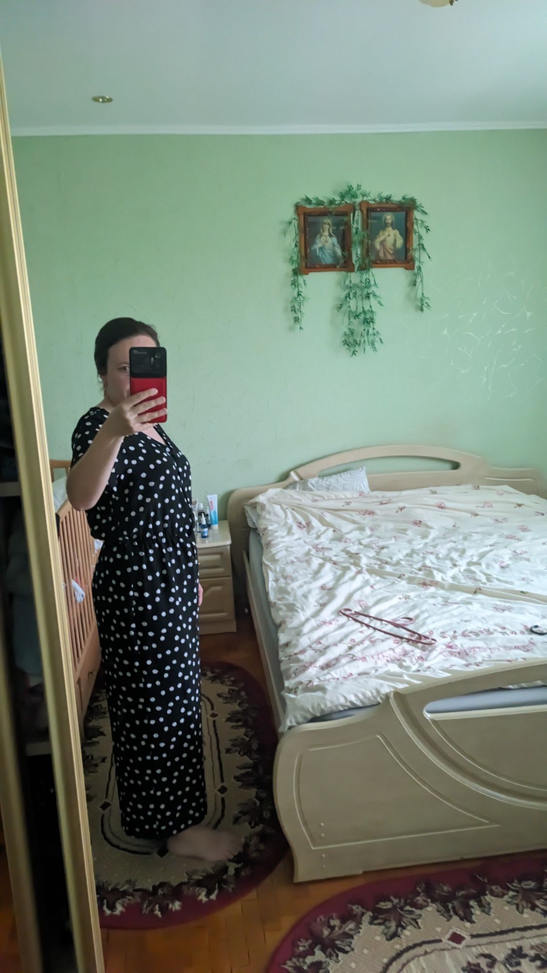 Літній комбінезон в горох розмір М, 44р.