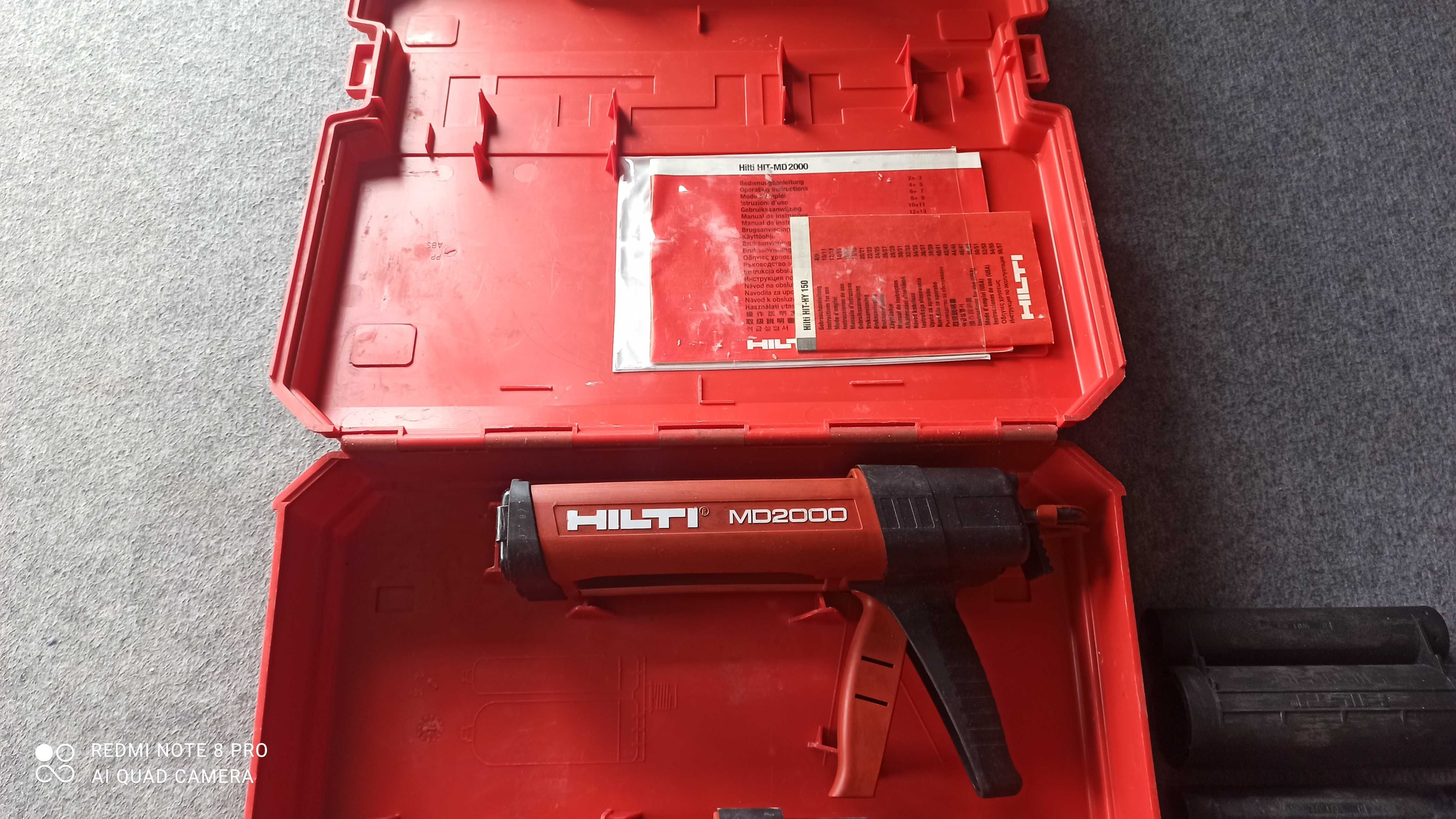 Pistolety,wyciskacze do kleju,żywicHilti MD200+ walizka+ akcesoria