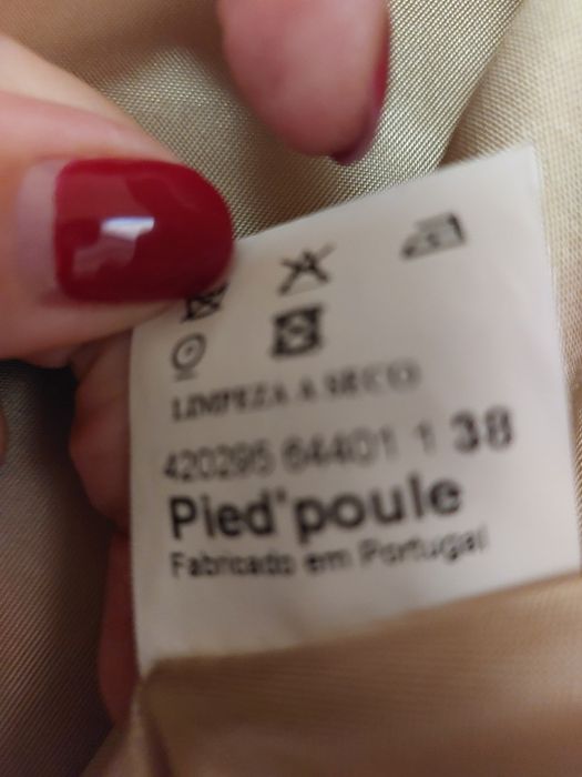 Gabardine impecável creme