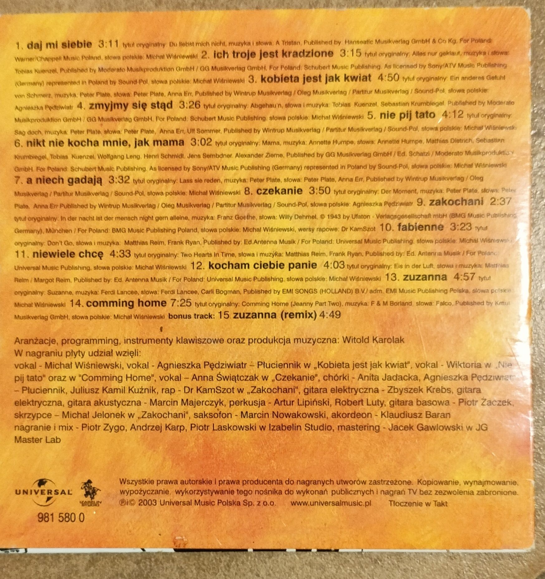 Płyta CD spooko panie Wiśniewski