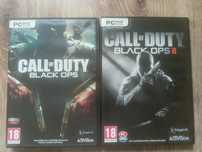 Pudełka po grach Call of Duty Black Ops i Black Ops 2