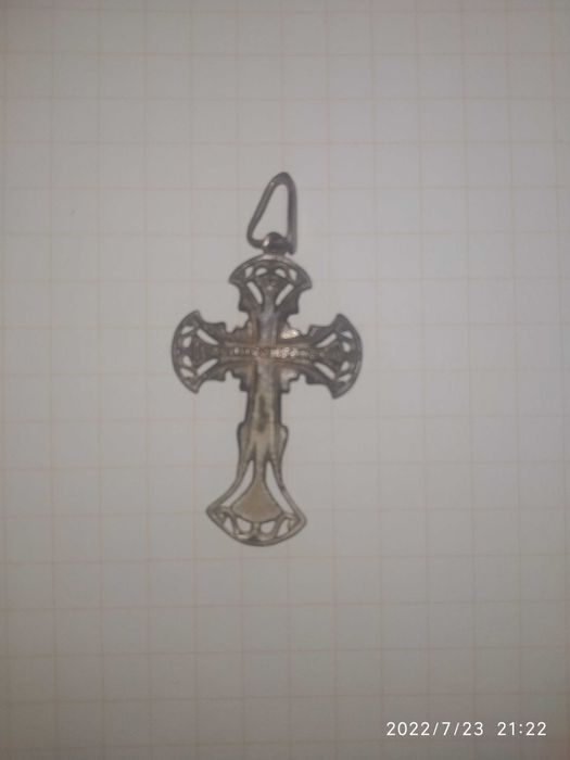 Хрестик срібний...100 гривень