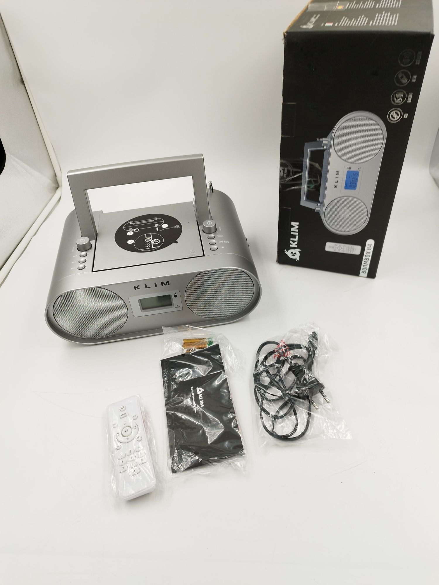 Klim boombox CD radio Bluetooth AUX przenośny