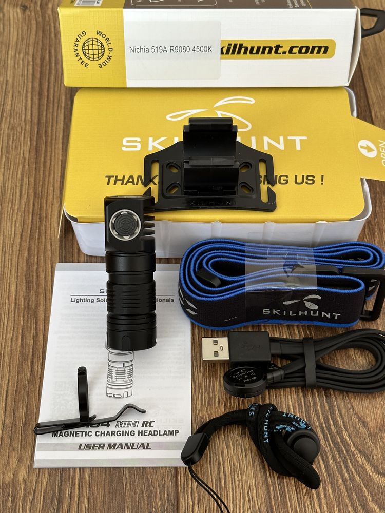 Ліхтар налобний Skilhunt HO4 Mini RC Samsung LH351D Hi Cri  5000K