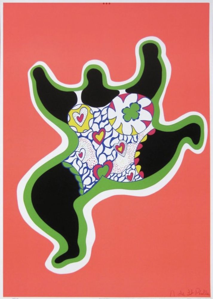 Serigrafia de Niki de Saint Phalle - "Les fiancés de Knokke"