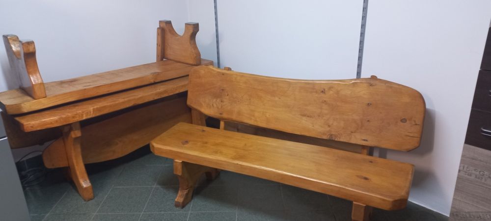 Komplet mebli ogrodowych, drewnianych