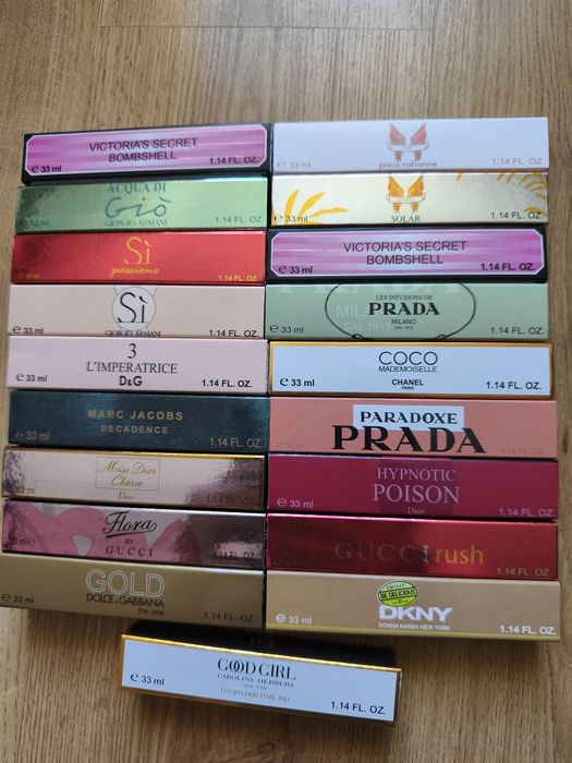 Zestaw 4 szt perfumetek z gratisem feromonu 45ml  4+1
