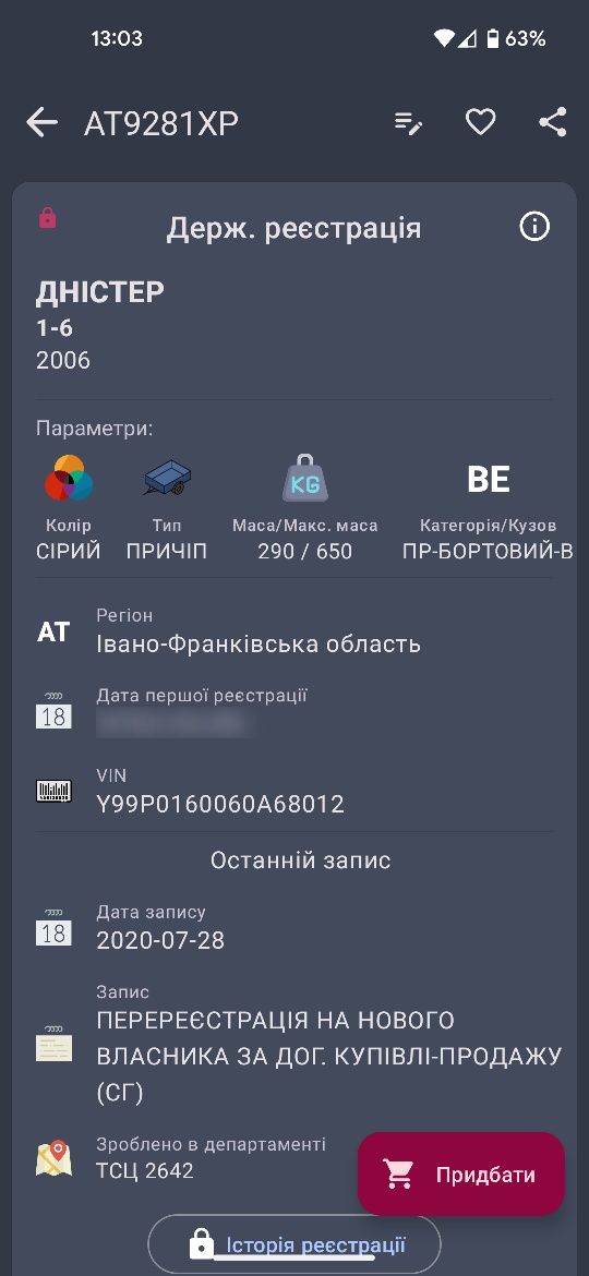 Прицеп легковий причіп