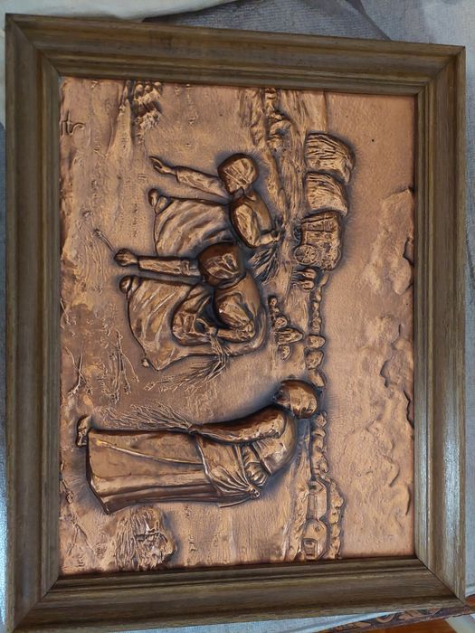 Quadro de estanho antigo