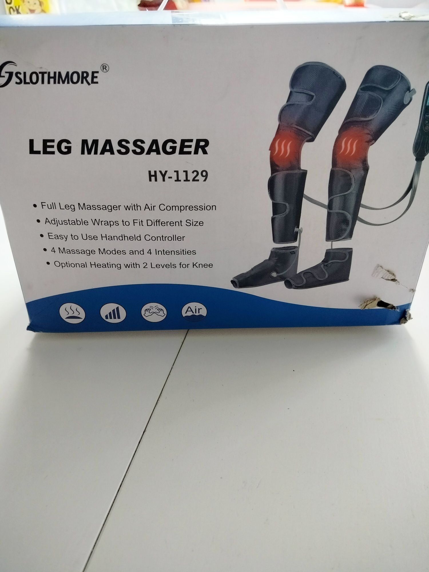 Masażer nóg uciskowy / elektroniczny z ogrzewaniem