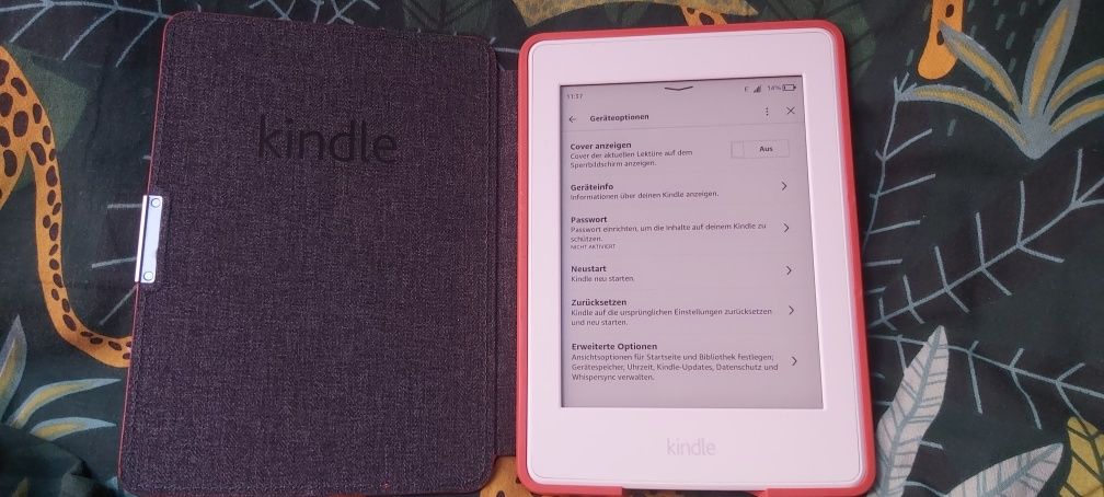 Czytnik książek Amazon Kindle Paperwhite 7. Biały+Etiu  Jak nowy