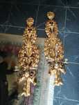 Apliques de parede em folha de ouro
