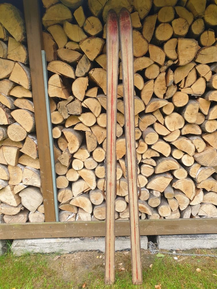 Stare drewniane narty inselberg, zabytek/ antyk/vintage/ retro