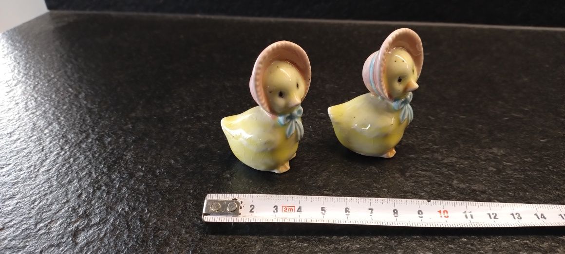 2 x figurka ceramiczna porcelanowa  kaczka