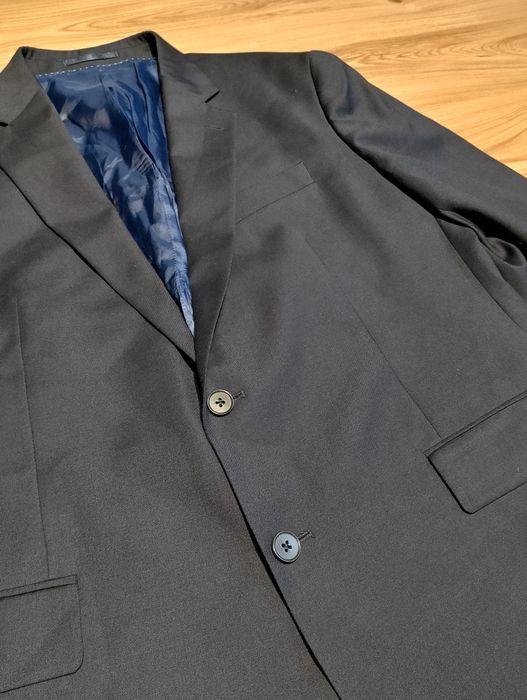 Granatowa Wełniana Męska Marynarka Charles Tyrwhitt  Slim Fit