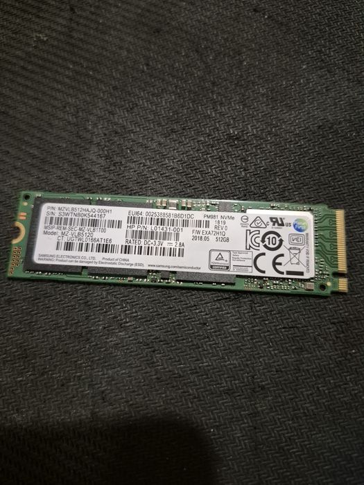 Dysk SSD M2 Nvme 512GB Samsung+ Windows 11