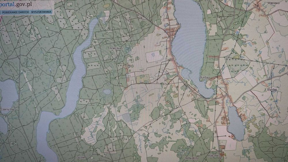 Piękna działka (1 hektar ) nad Jeziorem Małszewskim