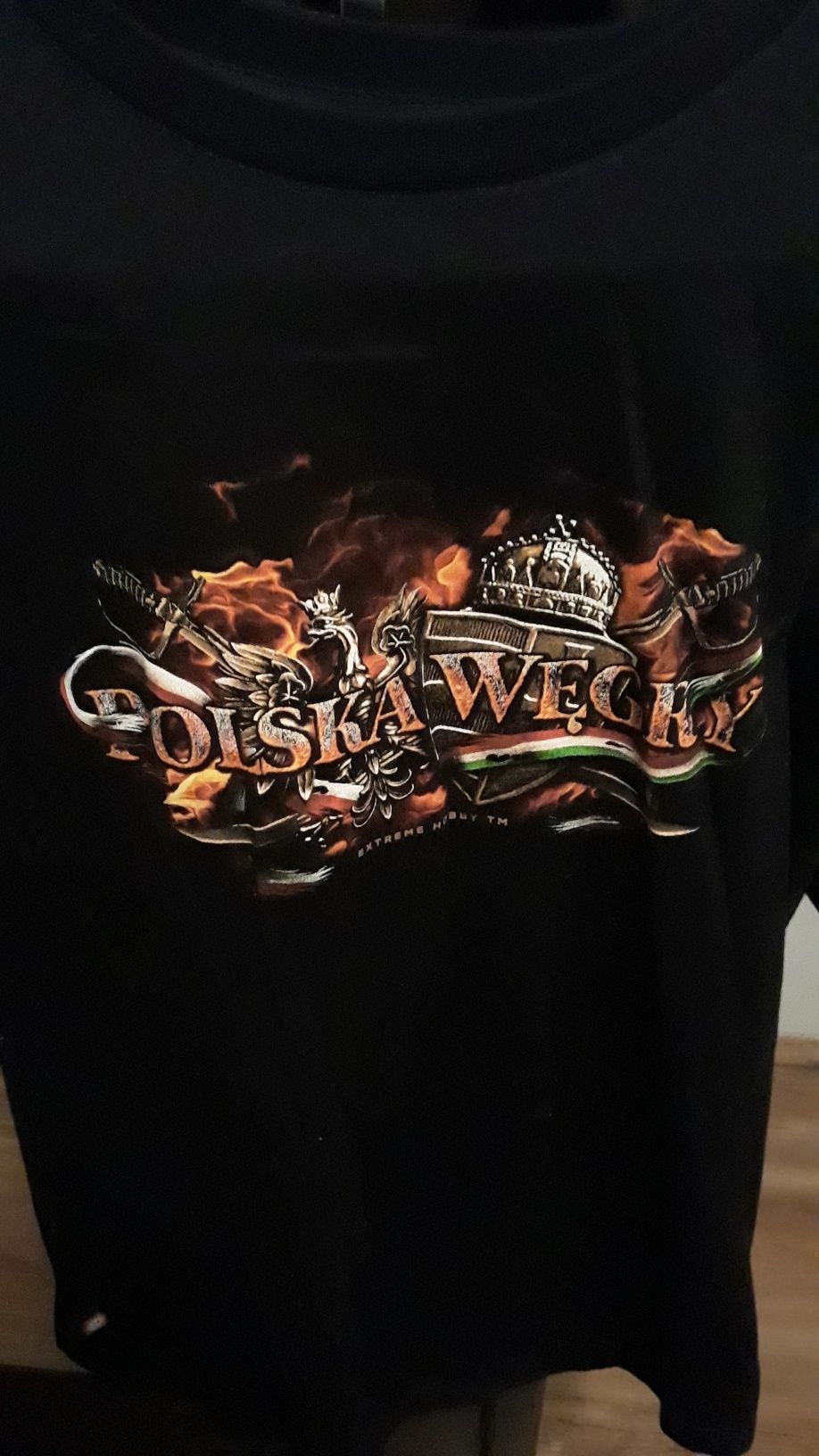 Nieużywany męski t-shirt patriotyczny Polska Węgry