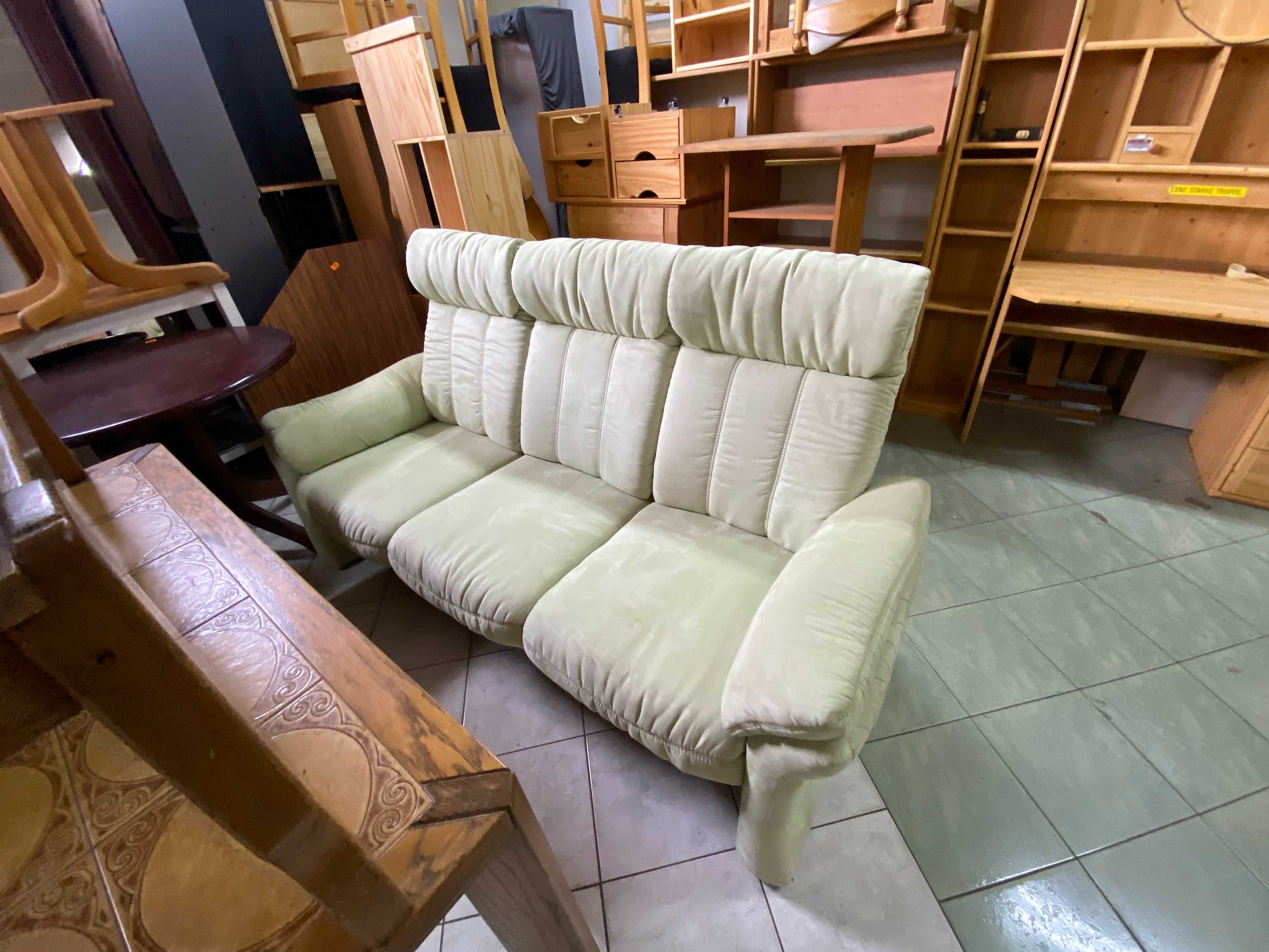 Sofa 3-osobowa + fotel zielona RELAX DOWÓZ DO DOMU