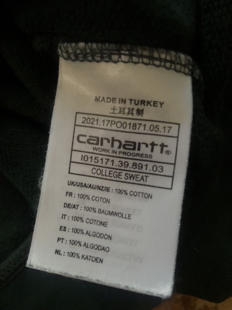 Світшот carhartt, big logo