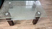 Stół stolik kawowy szklany 100x50 szkło tluczone 18mm