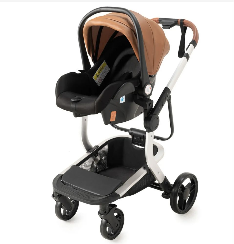 Carrinho de bebé Trio Lux Castanho