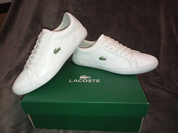 Buty Lacoste rozmiar 44 j. nowe białe sneakersy wkładka 28 cm trampki