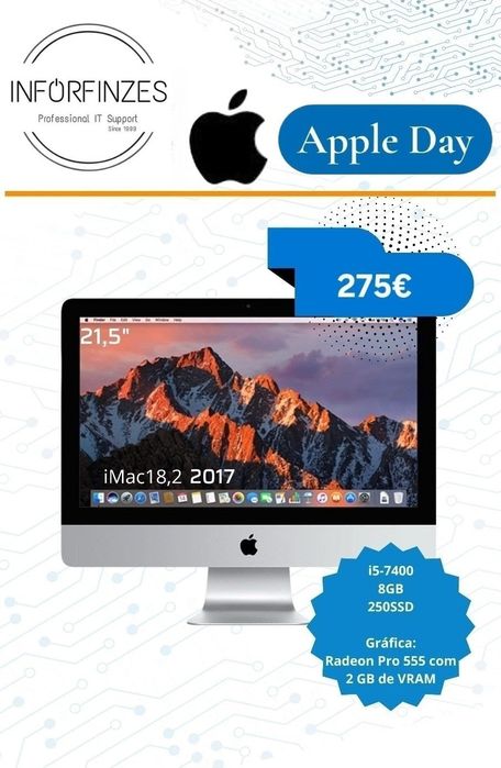 Oportunidade! Computador Apple iMAC 21,5" impecável!