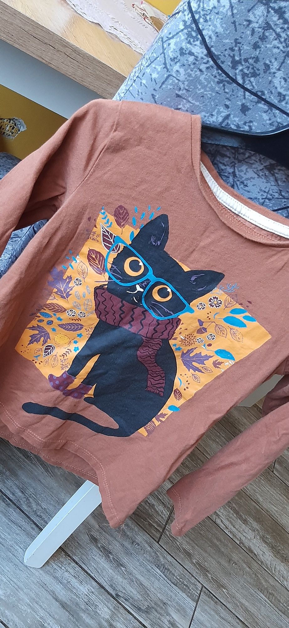 Bluzeczka z kotkiem 116 cm