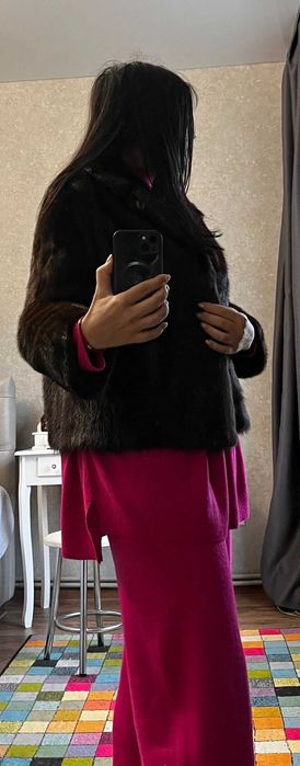 Норка, полушубок, вживаний