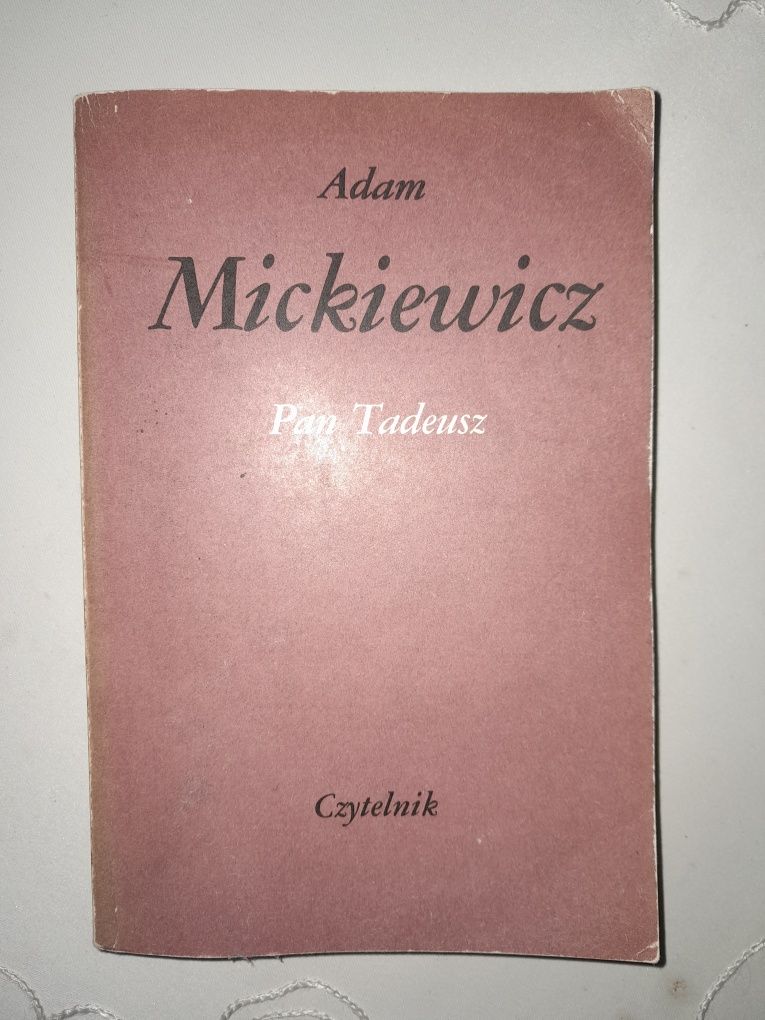 Książka Pan Tadeusz