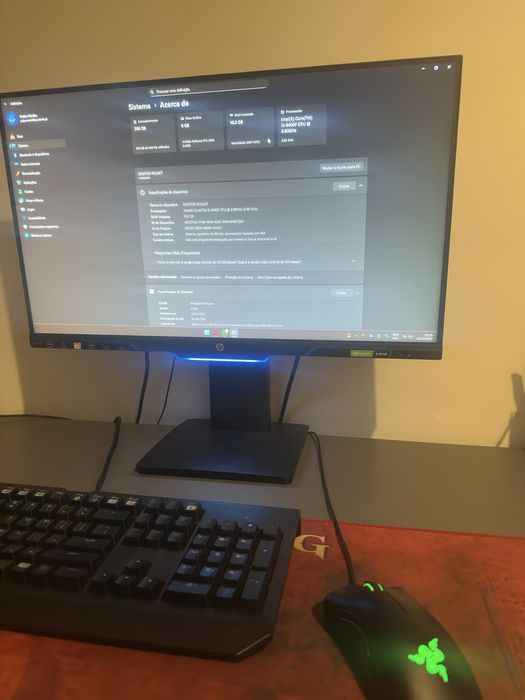 Setup Gaming i5-9500/RTX2060Super/16GB+Monitor144hz+Teclado+Rato Razer