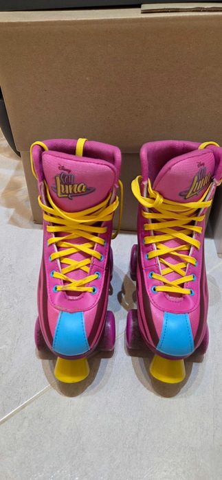 Wrotki różowe dla dziewczynki rozmiar 36/37