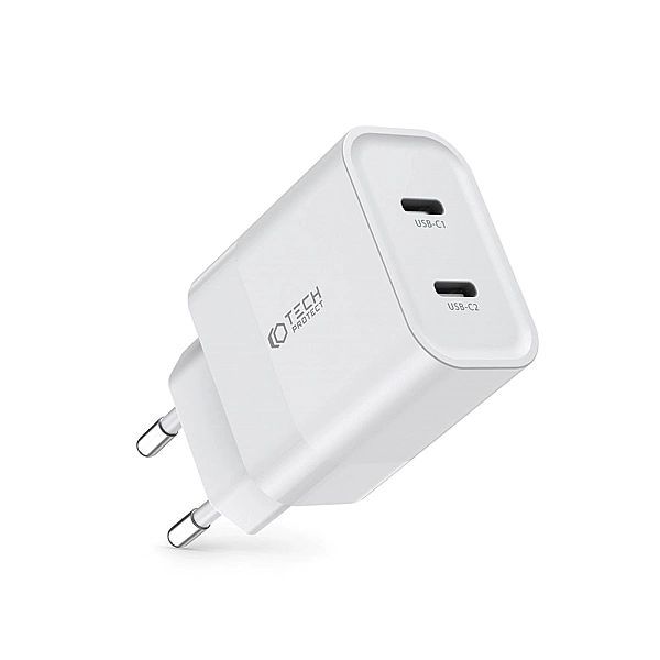 Tech-protect C20w 2-port Network Charger Pd20w White