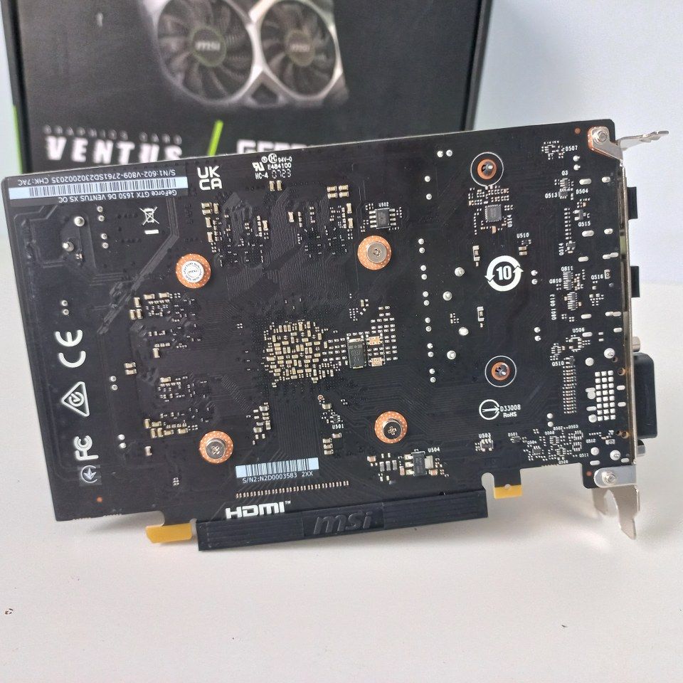 MSI GTX 1650 4GB D6 Ventus XS OC Karta graficzna