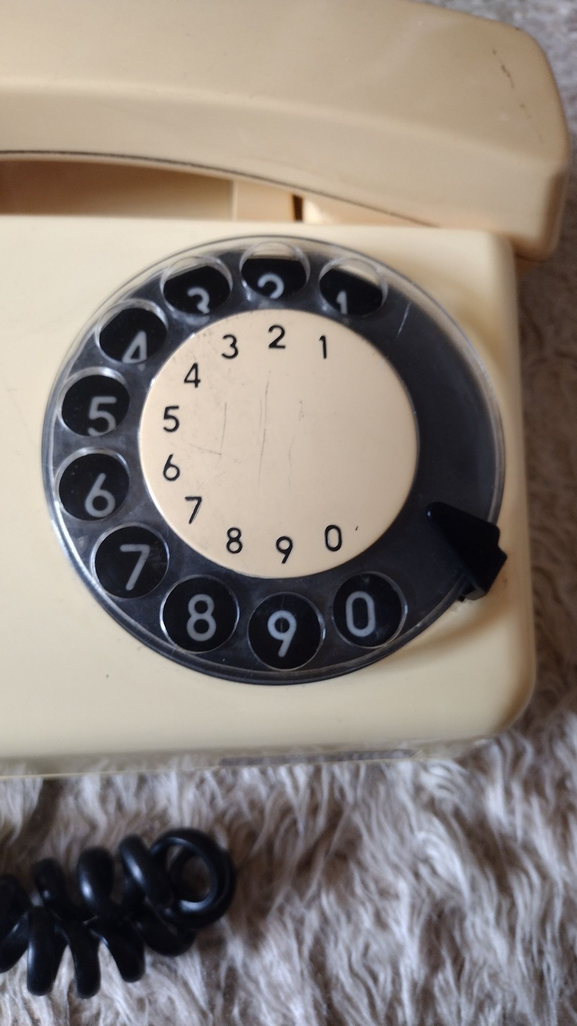 Telefon stacjonarny Tulipan Rwt 319 PRL Vintage Retro