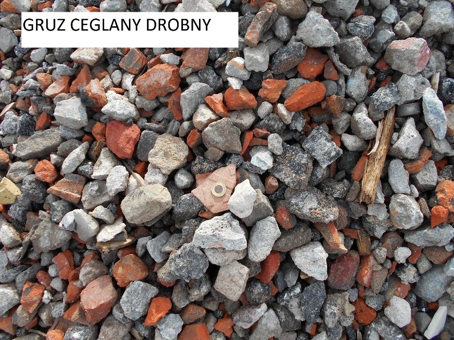 Gruz kruszony betonowy ceglany recykling Kruszywo drogowe