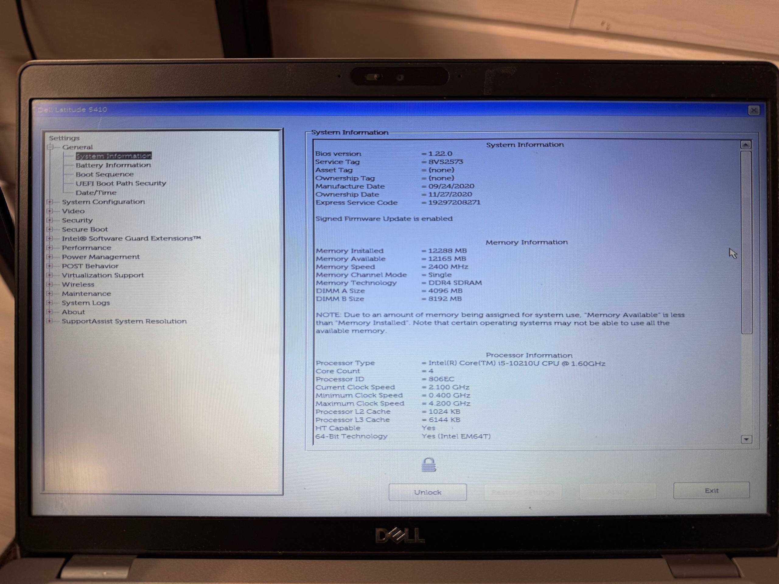 Dell Lattitude 5410 i5-10210U/4gb - Лот 20 штук, Подсветка клавиатуры