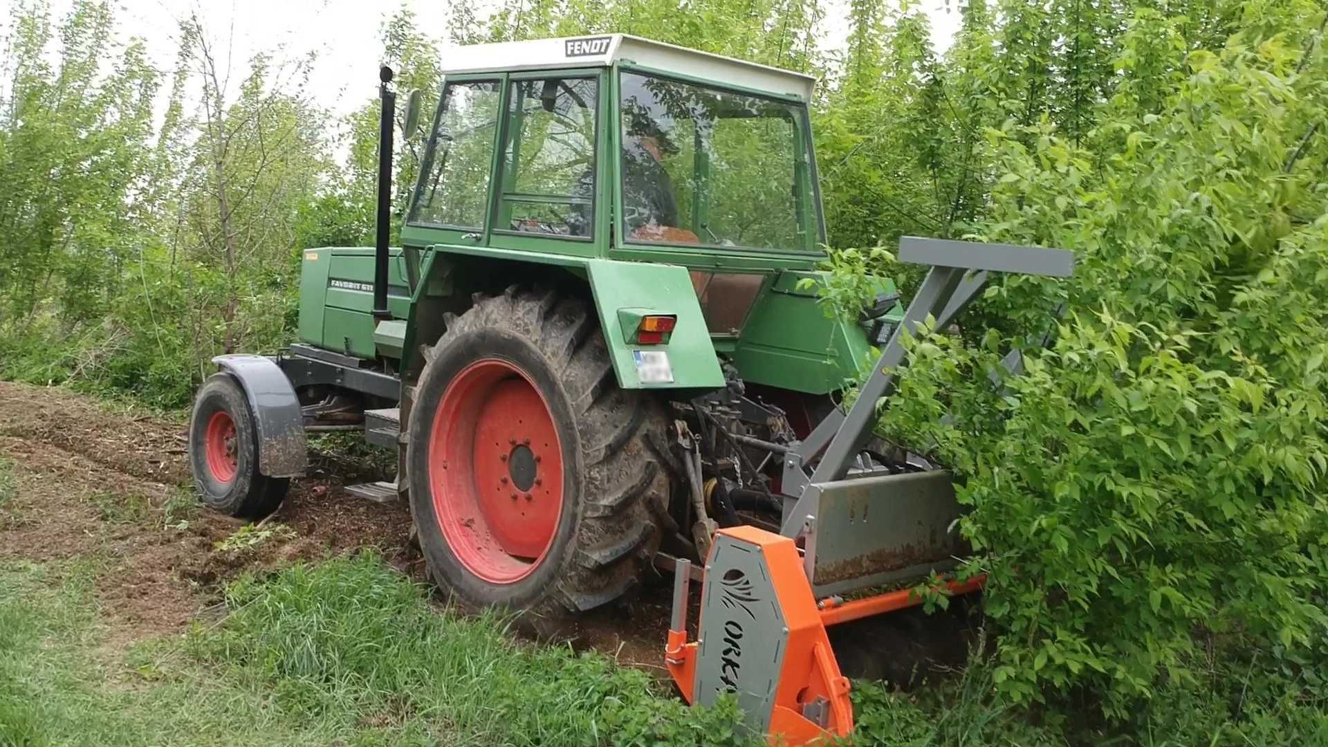 Frez mulczer leśny usuwanie krzaków czyszczenie działek Orkan KL 226