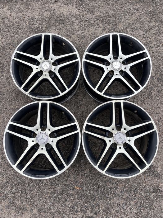 Разноширокие диски amg r17 5x112 mercedes brock rial rh amg brabus c e