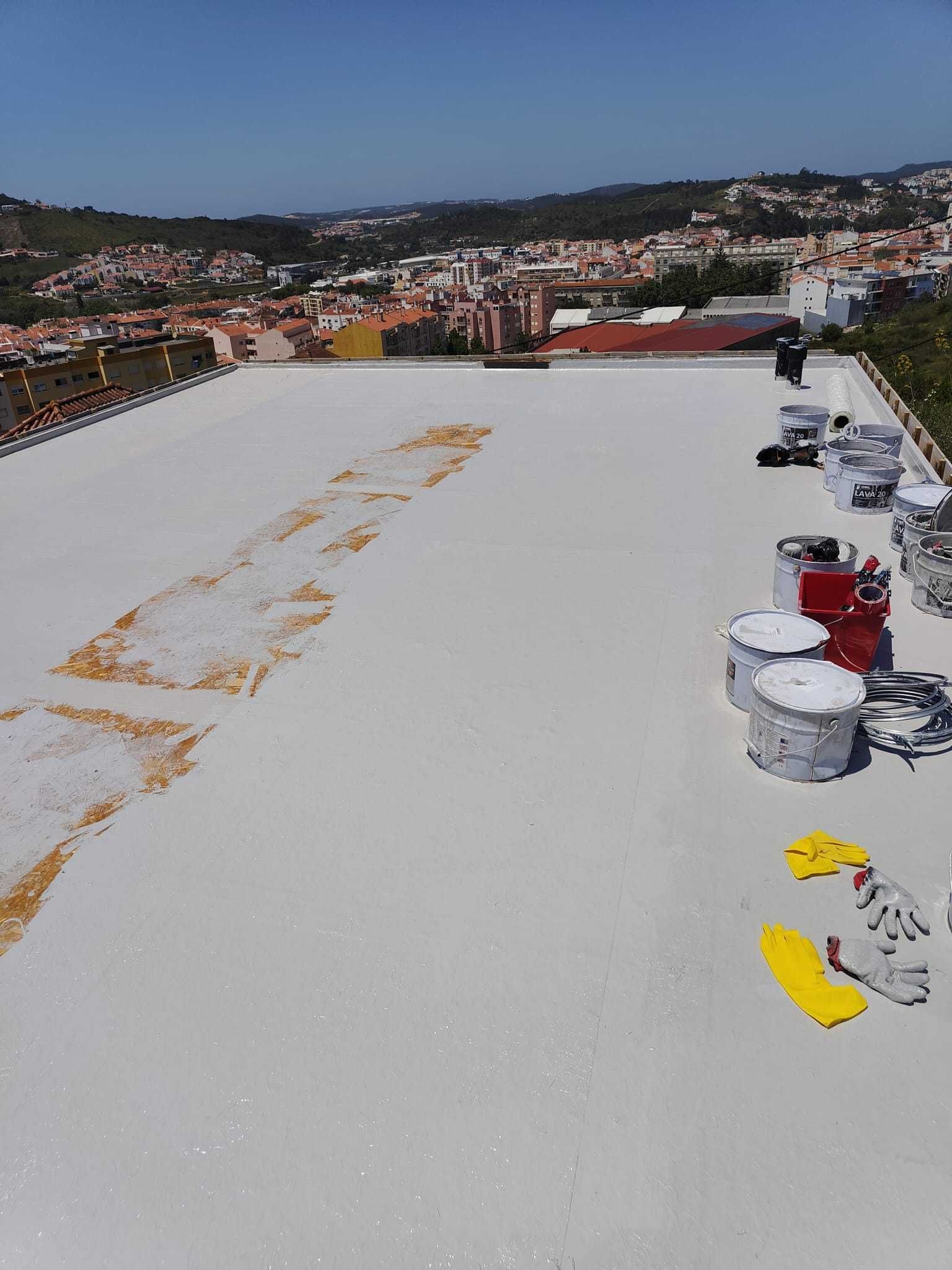 Serviços de impermeabilização de terraços, varandas, coberturas.