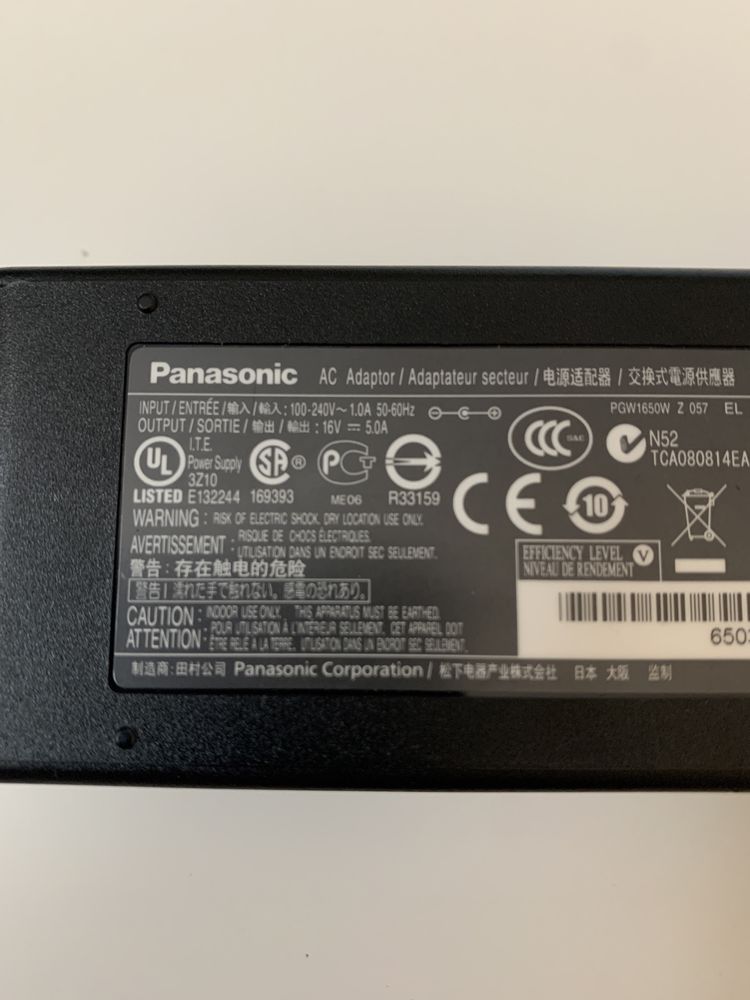 Carregador portatil Panasonic 16V 5A