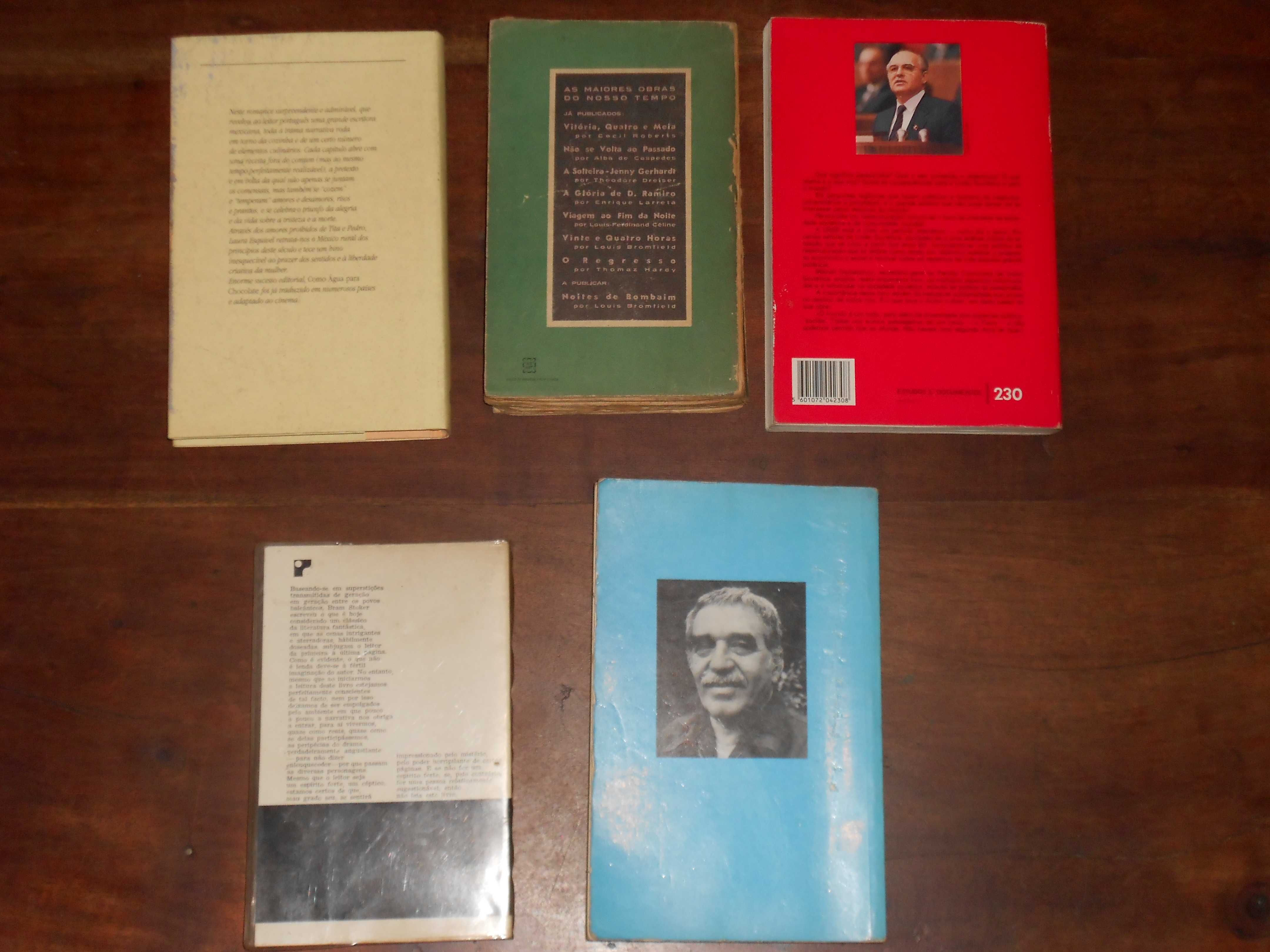 Livros Garcia Marquez, Perestroika, Esquivel, Bram Stoker, Guiraldes