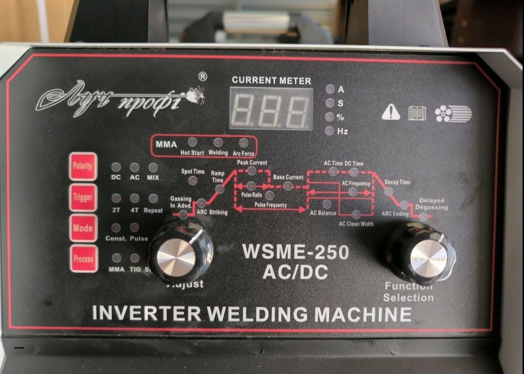 Аргонодуговая сварка TIG 250 profi AC/DC Puls для сварки алюминия