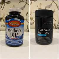 Omega-3 Sport reserch, Carlson labs Mothers DHA