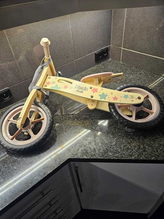 Rowerek biegowy drewniany