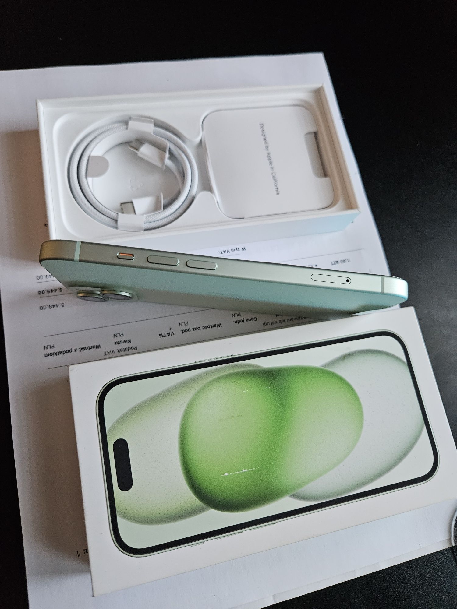 Nowy Apple iPhone 15 128gb 5G green zielony okazja zamiana zamienie