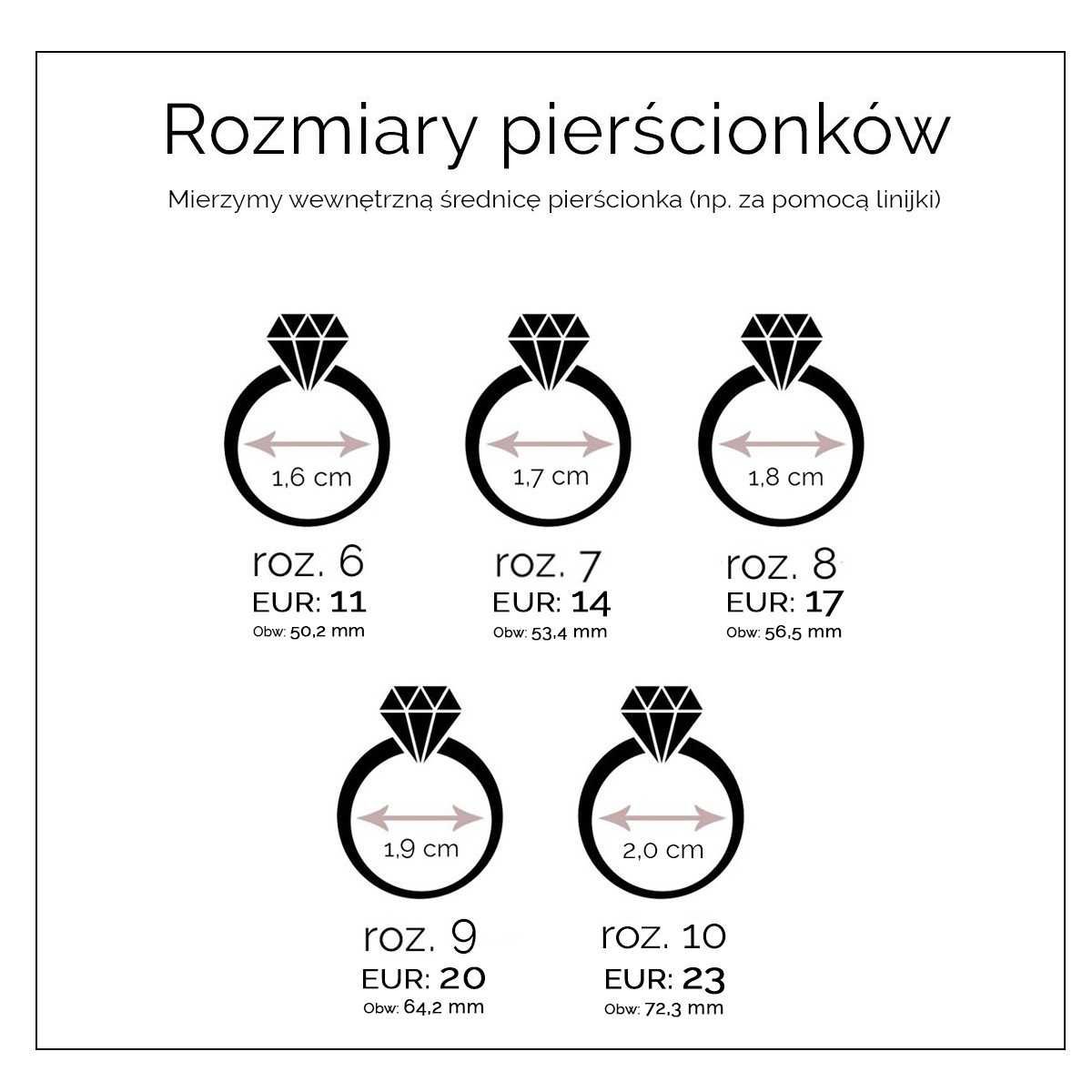 Wyprzedaż obrączka cyrkonie Fe*di rozmiar 8 ostatnia stal 316L