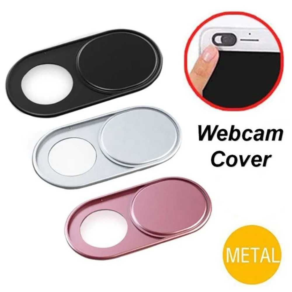 Защитная шторка (черная/метал) для камеры телефона/планшета/ноутбука